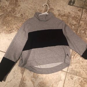Adidas crop sweatshirt.